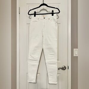 Levi’s Mile High Ankle Super Skinny Jeans, Size 27, Color White